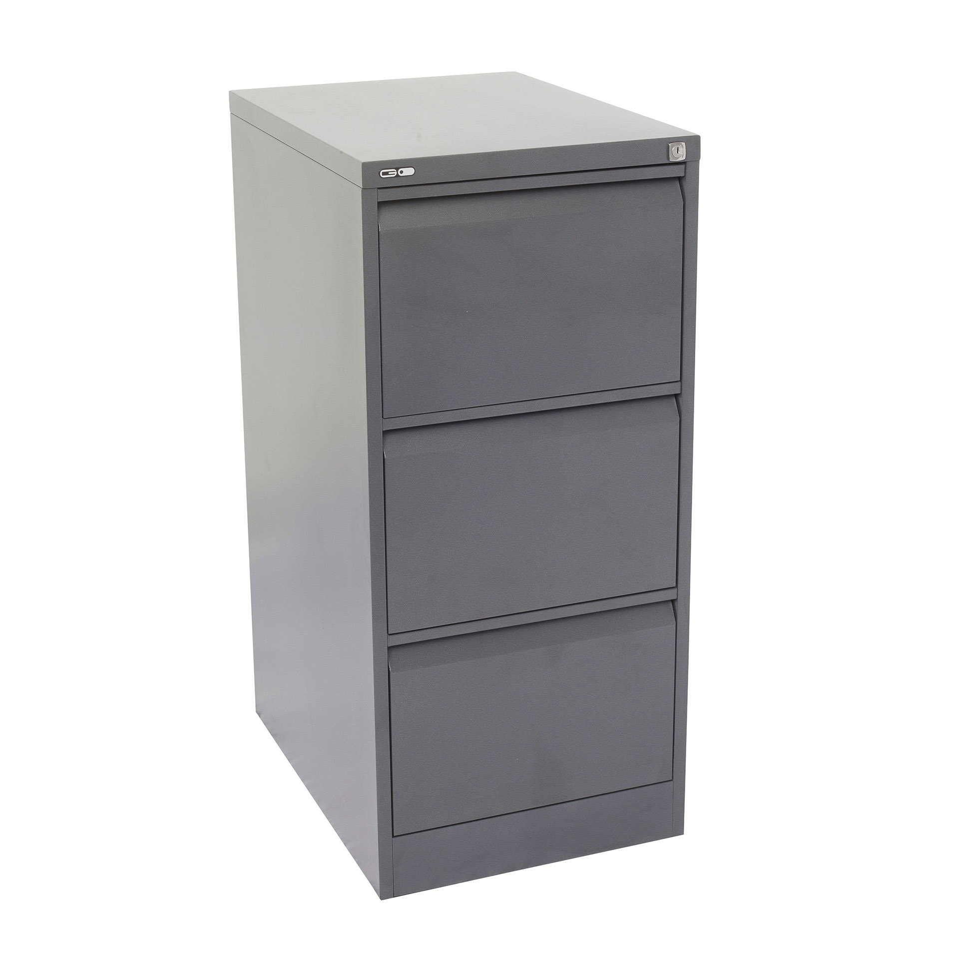 GO Three Drawer Filing Cabinet - Graphite Ripple
